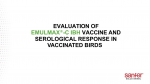 Evaluation of Emulmax®- C IBH Vaccine and Serological Response in Vaccinated Birds.